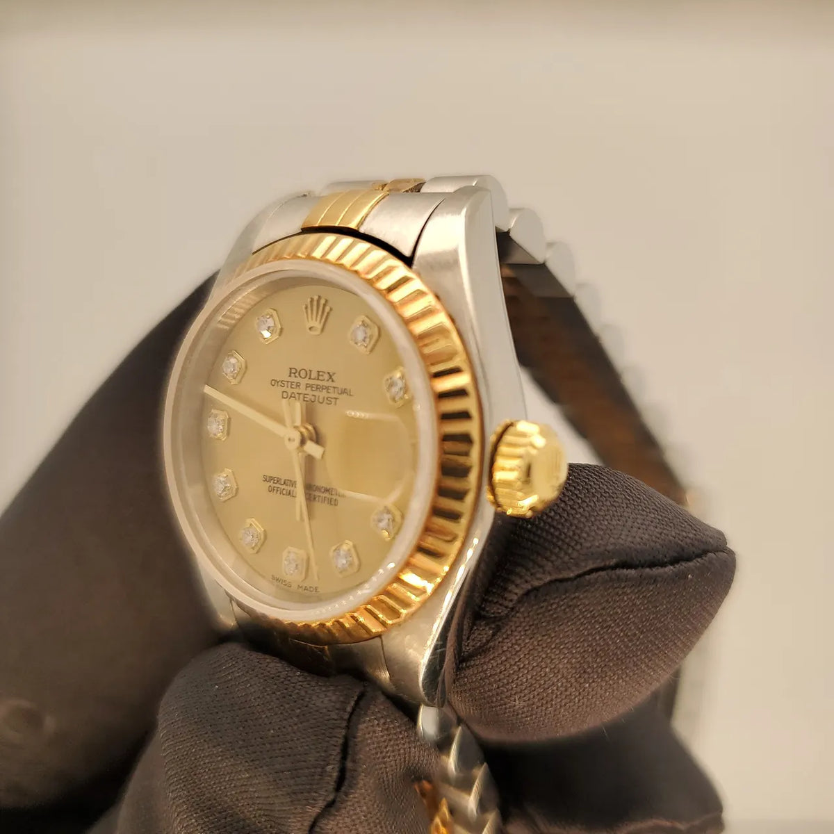 Rolex Gold Dial Diamonds - Hình 6