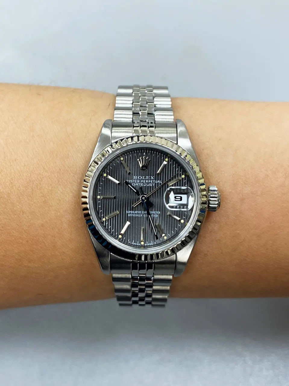 Rolex Datejust Slate Dial Steel - Hình 9