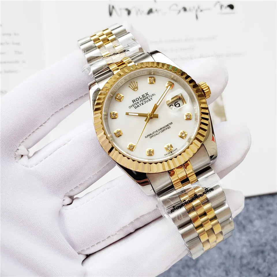 Rolex Two-Tone Diamond Mother - Hình 7