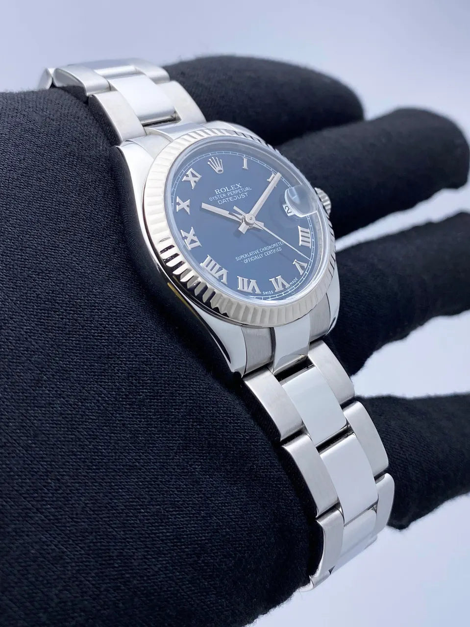 dial Rolex Blue Roman Datejust - Hình 2