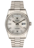 Rolex Platinum Silver Diamond