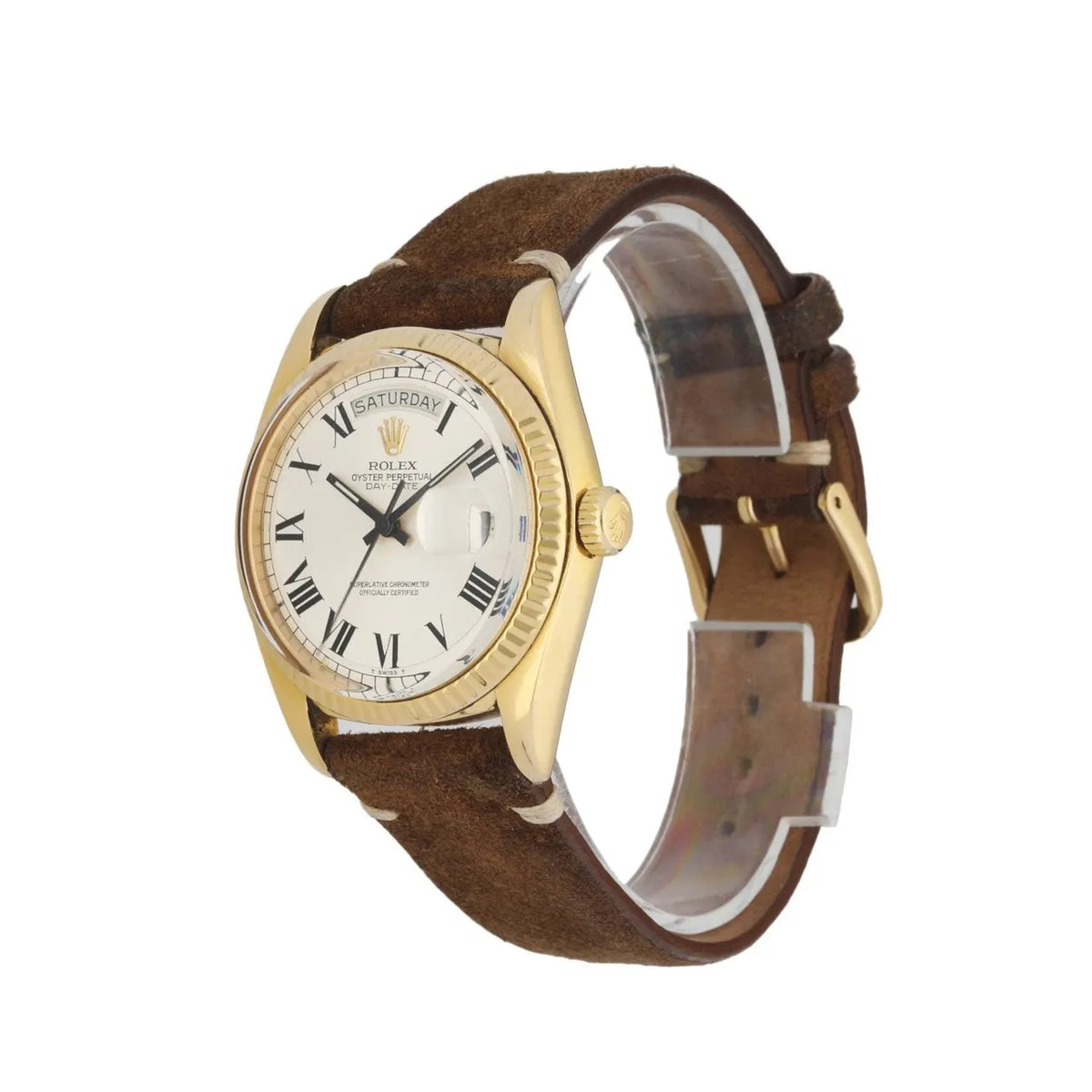 Rolex Day-Date Gold Suede - Hình 2