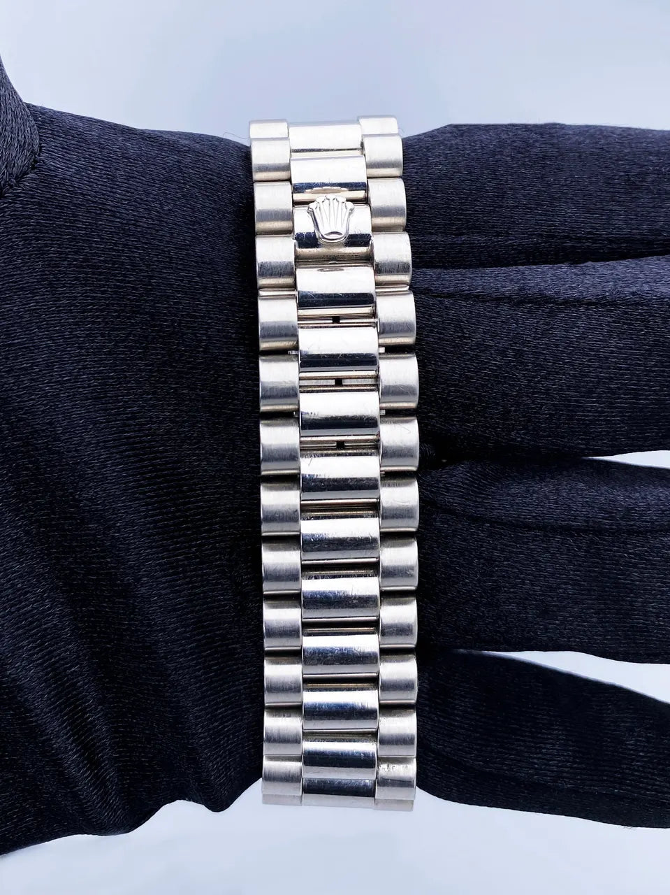 stainless steel Rolex Day-Date Silver Dial - Hình 7