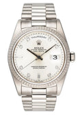 Rolex Platinum Diamond Silver