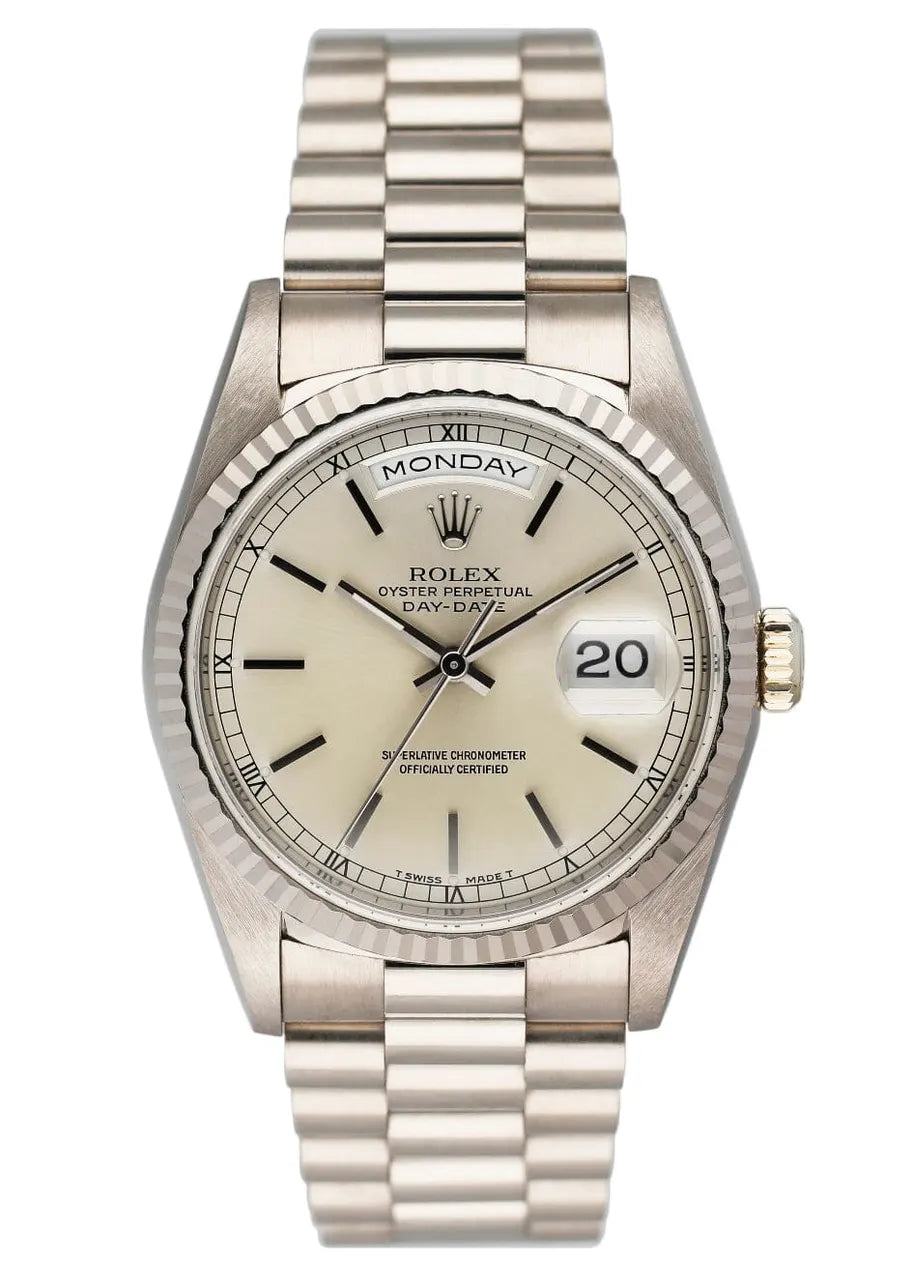 Rolex Day-Date Silver Dial stainless steel