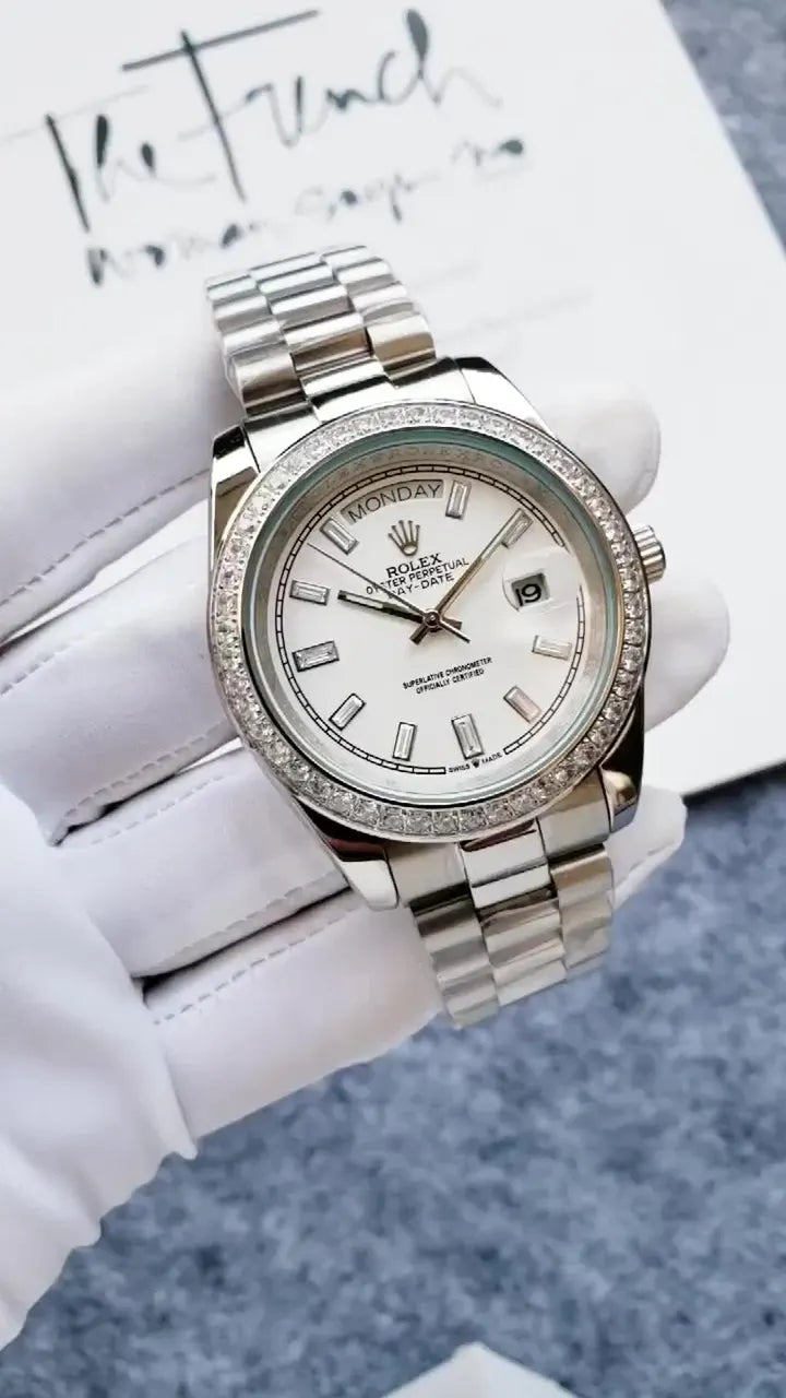 Rolex Day-Date Diamond Steel