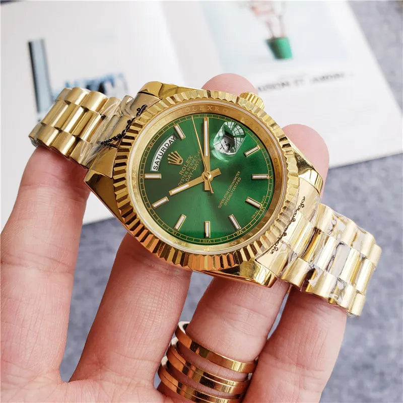 Rolex Day-Date Gold Green - Hình 6