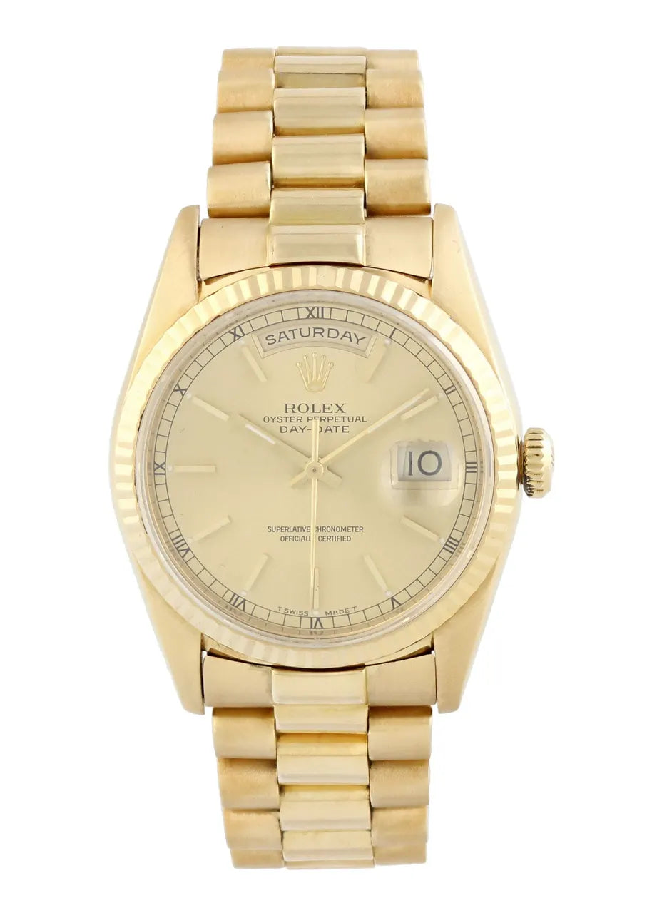Rolex Day-Date Gold Champagne 9672 - Hình 2