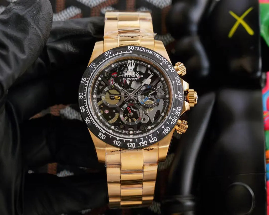 Rolex Daytona Gold Skeleton - Hình 5