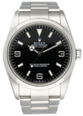 stainless Rolex Explorer Black Dial 39mm