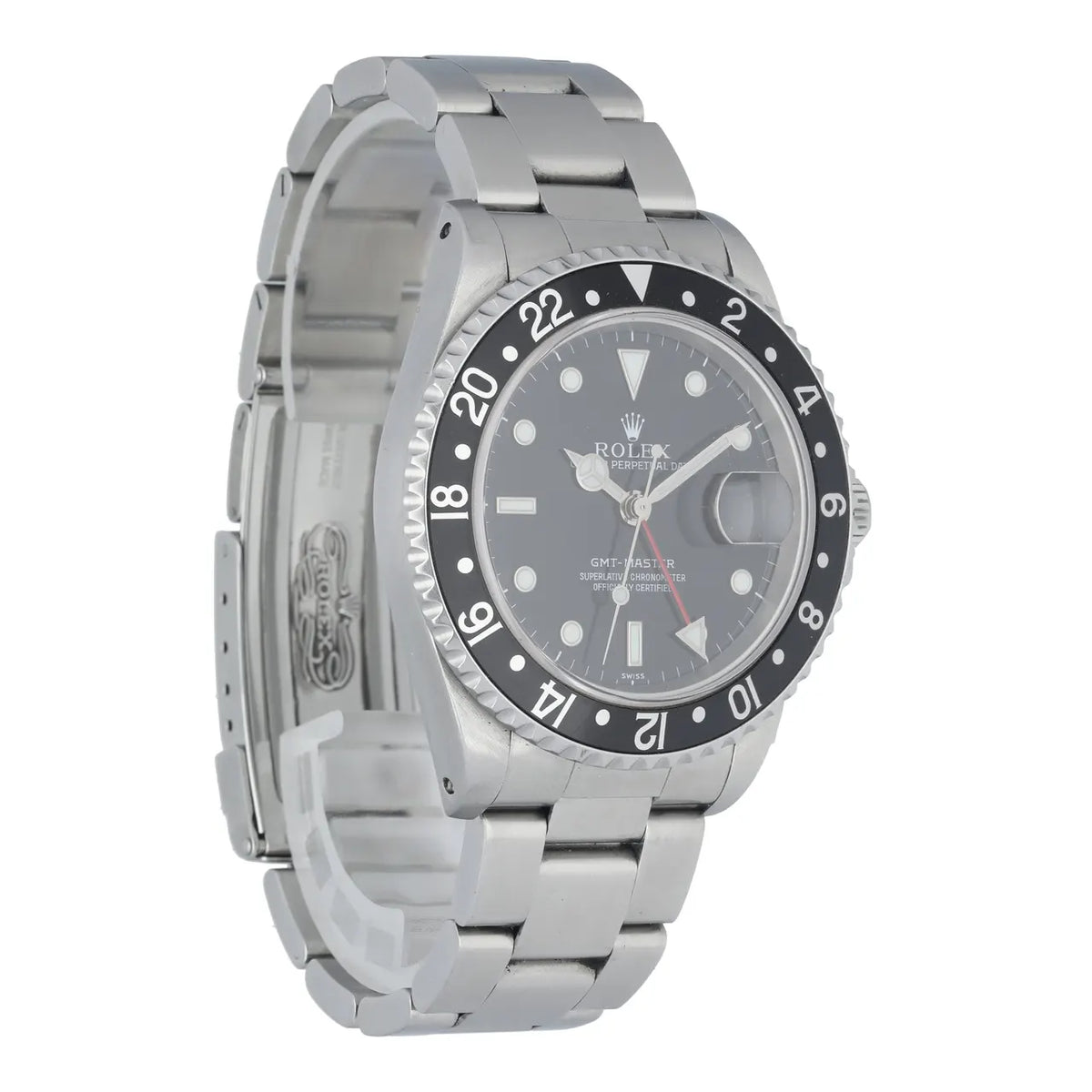 stainless Rolex GMT-Master Black Bezel - Hình 3