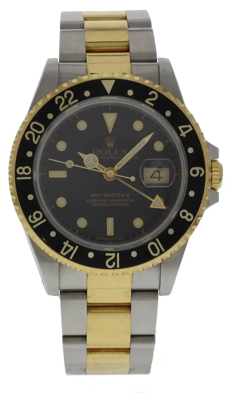 Rolex Two-Tone GMT Black Bezel - Hình 2