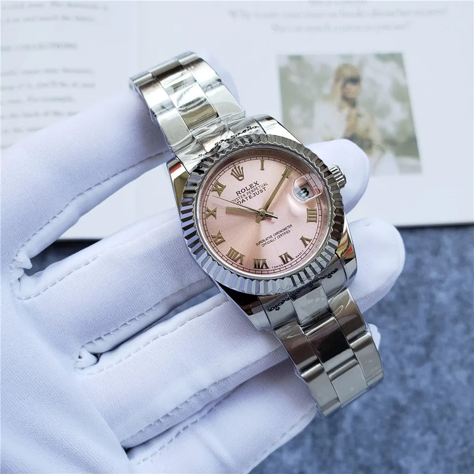 Rolex Datejust Pink Dial - Hình 9