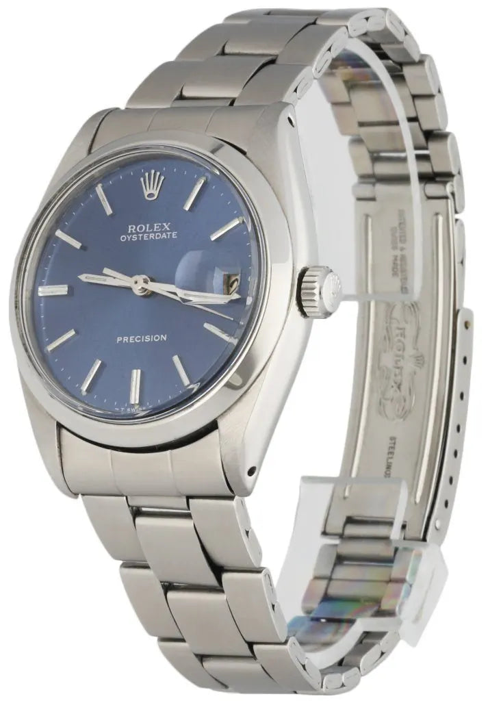 Rolex Oysterdate Blue Dial Steel - Hình 2