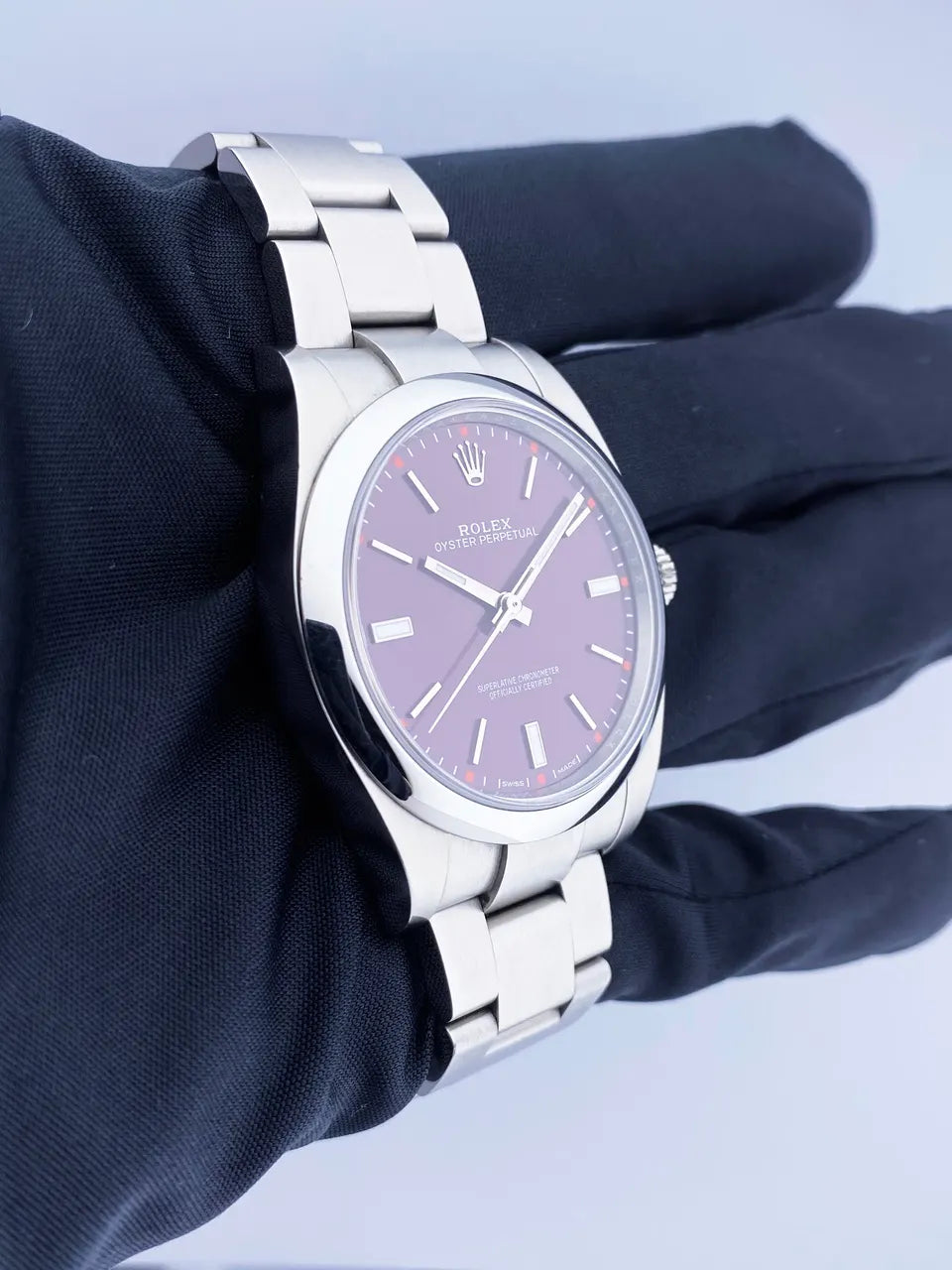 Rolex Plum Red Dial - Hình 4