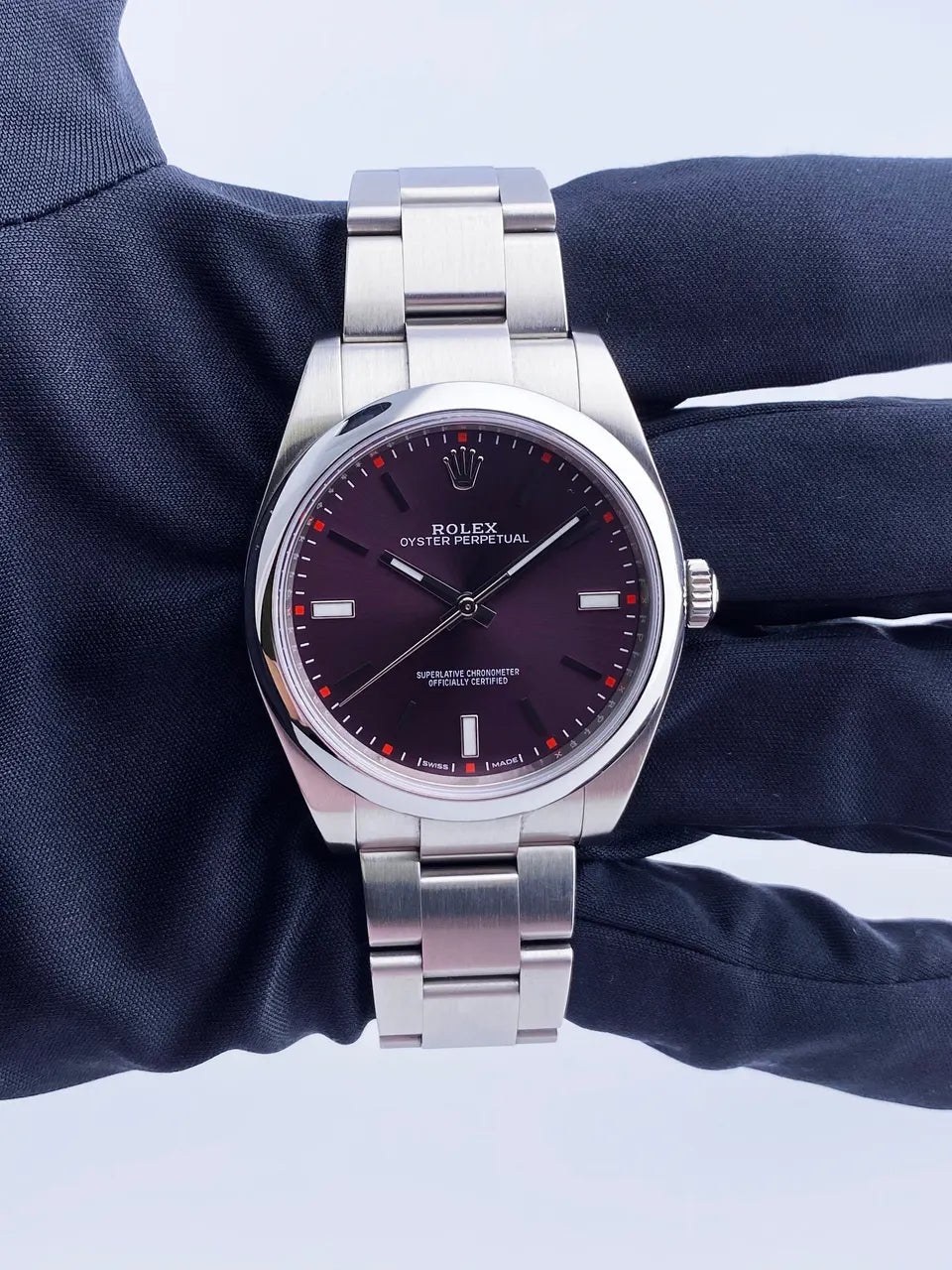 Rolex Plum Red Dial - Hình 3