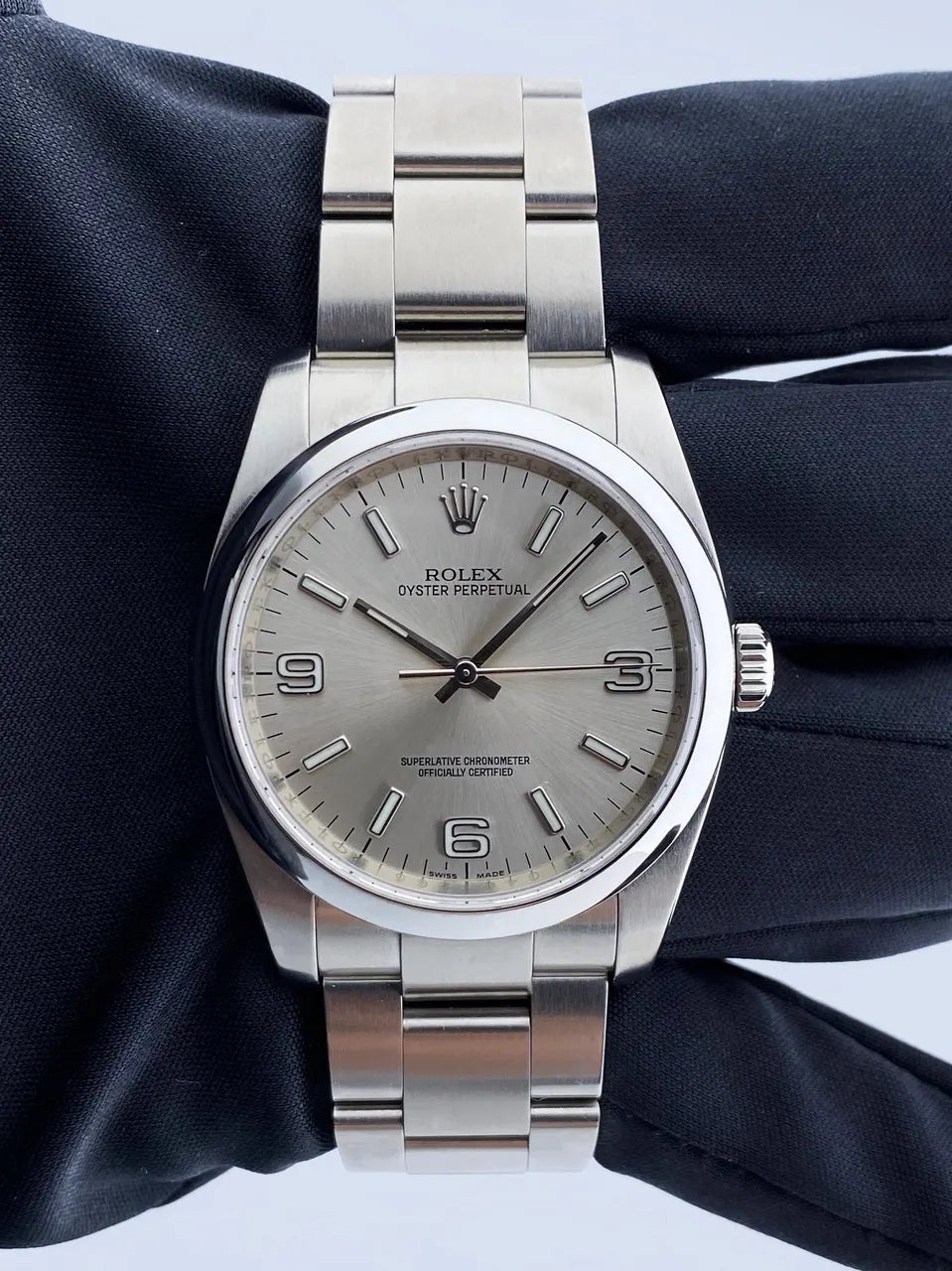 Rolex Silver Arabic Dial - Hình 3