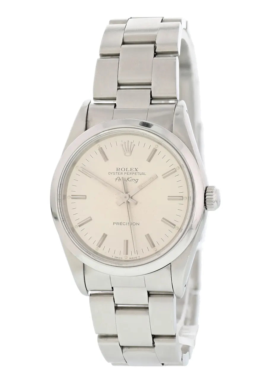 Rolex Air-King Silver Vintage - Hình 2