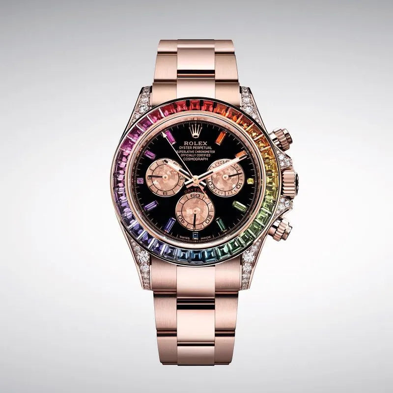 Rolex Daytona Rainbow Rose Gold - Hình 2