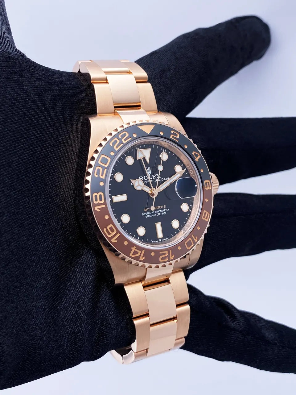 Rolex Root Beer Rose Gold - Hình 4