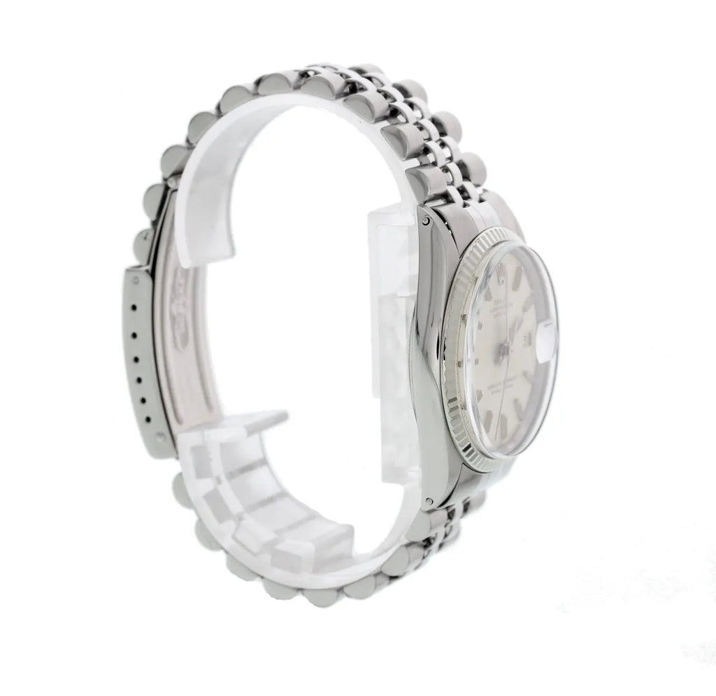 stainless Rolex Datejust Silver Dial - Hình 5
