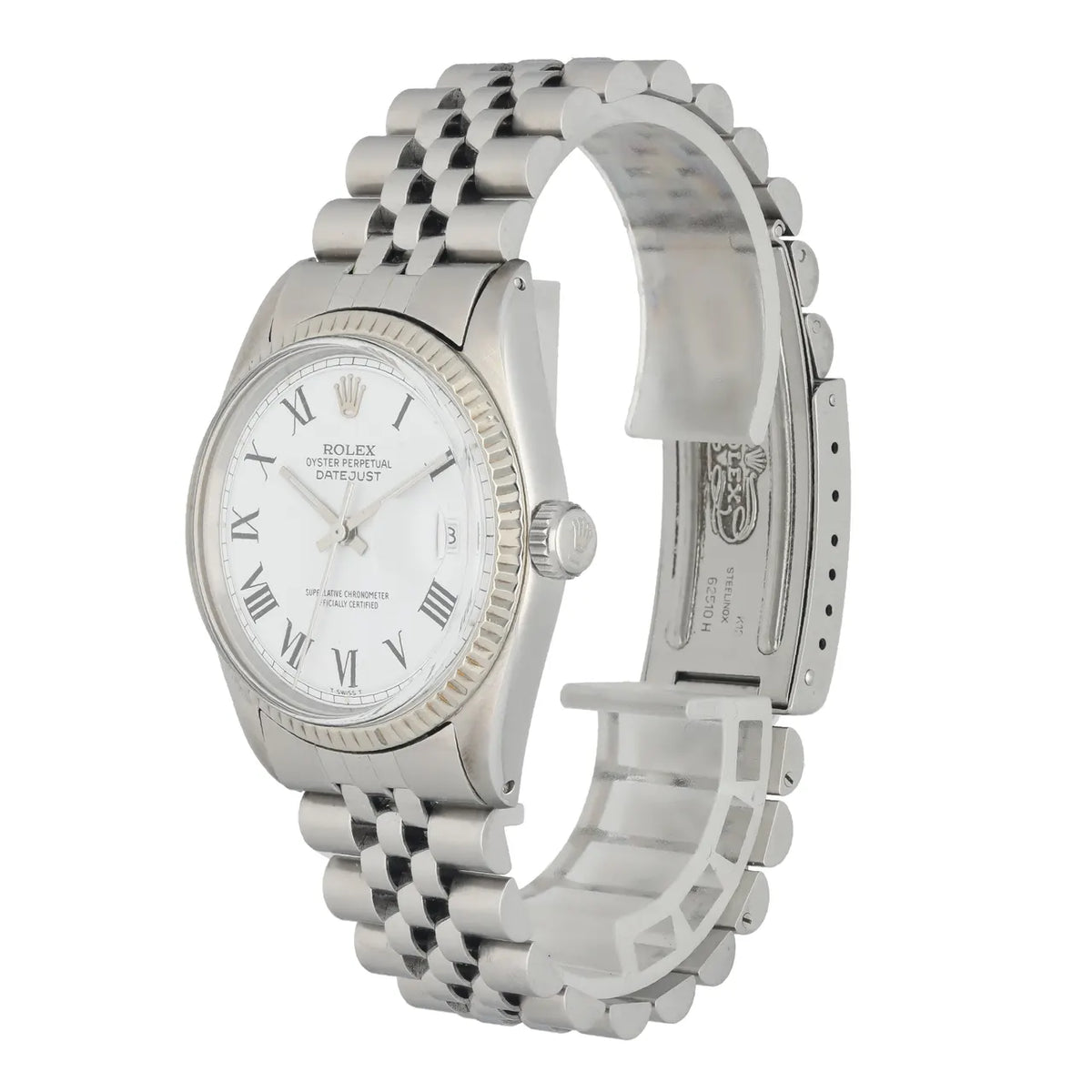 Rolex Datejust White Roman Dial stainless