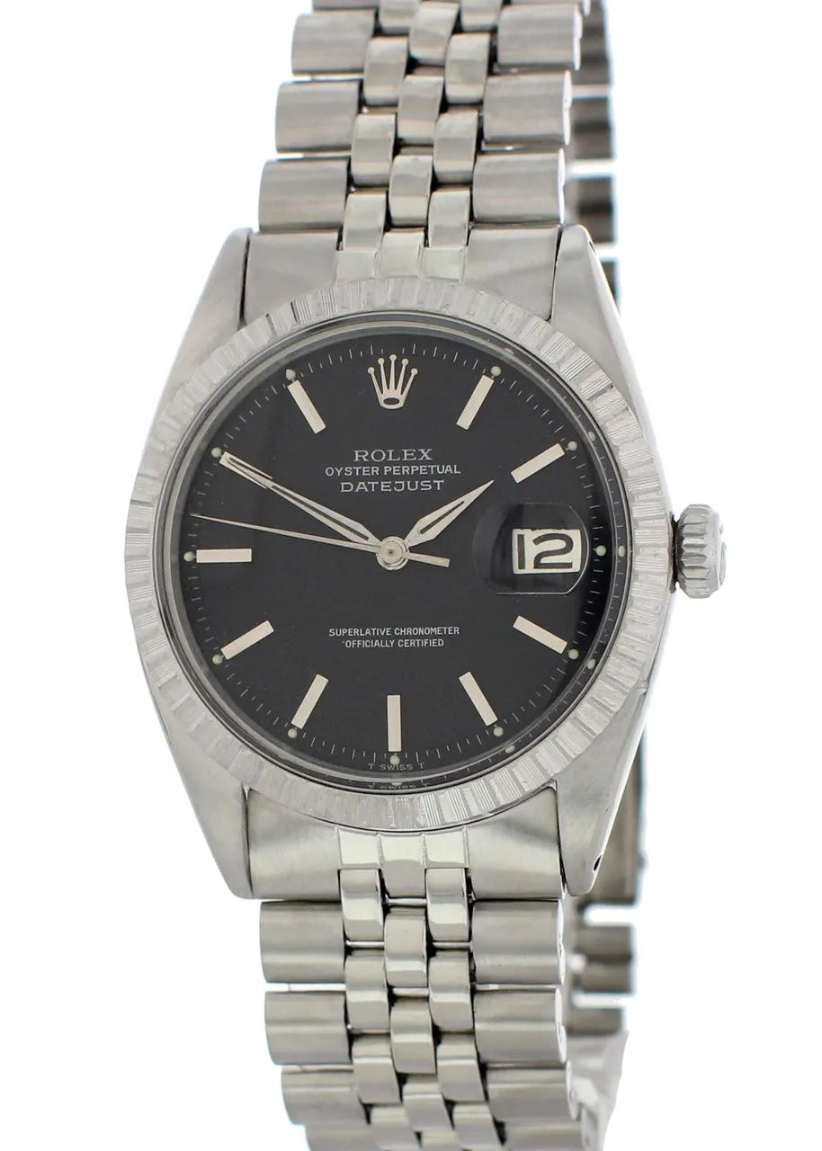 Rolex Datejust Black Dial Steel - Hình 2