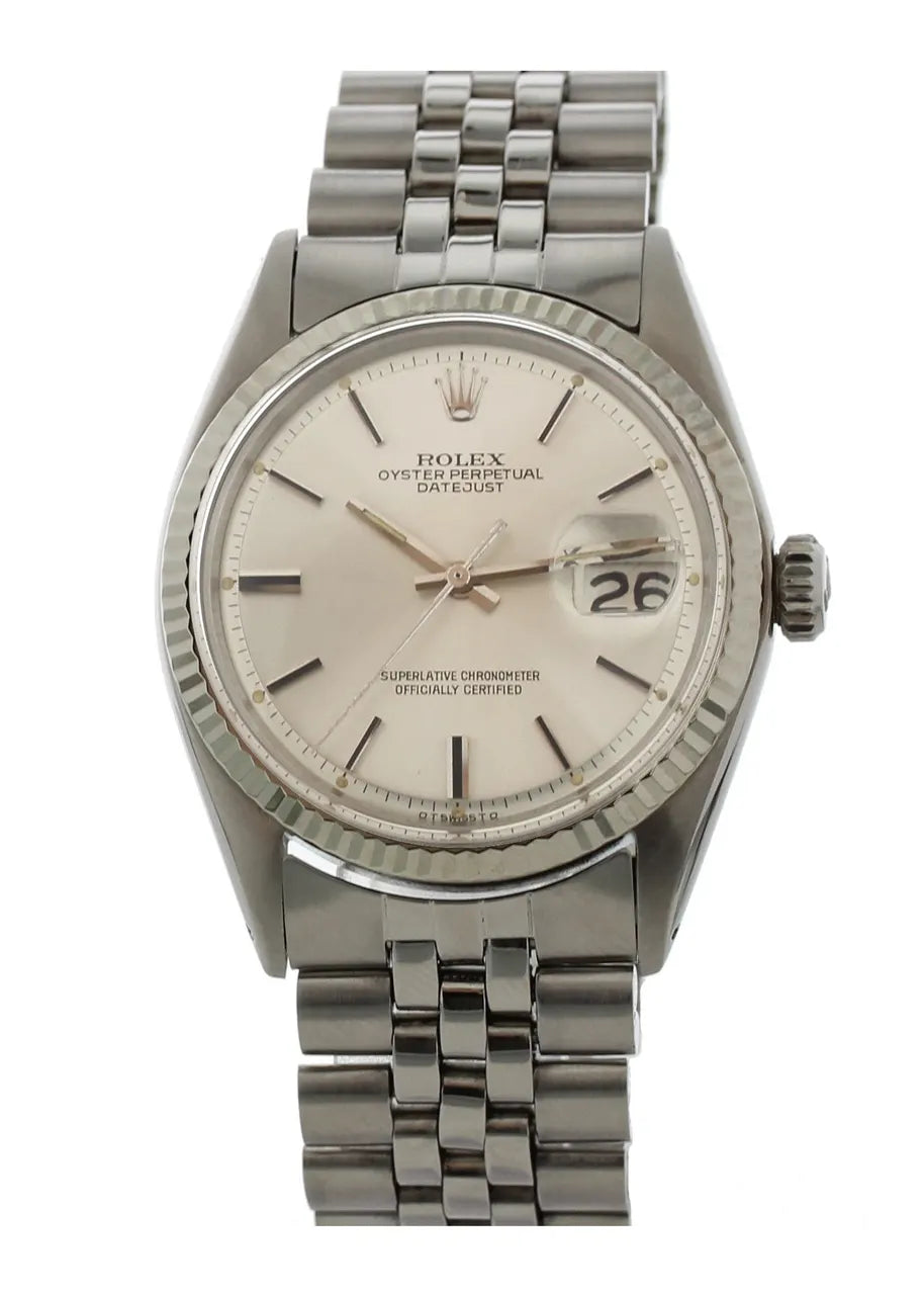 stainless Rolex Datejust Silver Dial Jubilee - Hình 2