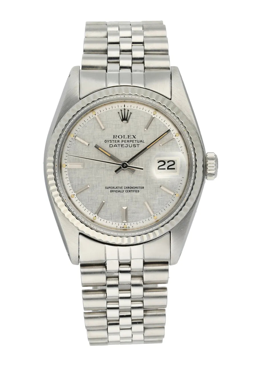 stainless Rolex Datejust Silver Linen Dial - Hình 2