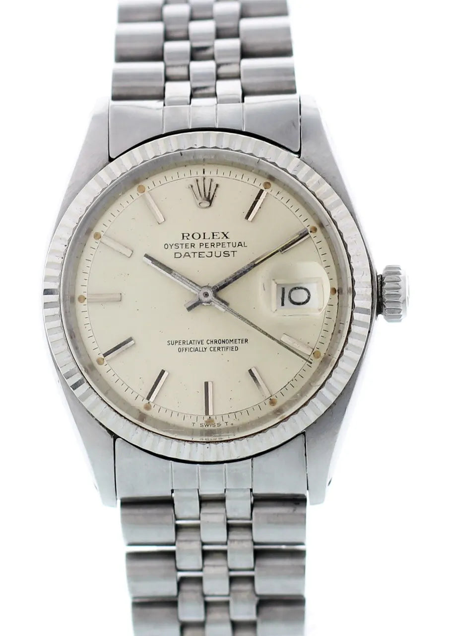 Rolex Datejust Silver Linen Dial stainless