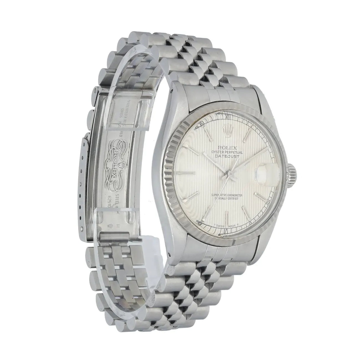 jubilee Rolex Datejust Silver Linen Dial - Hình 3