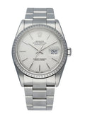 Rolex Silver Tapestry Dial datejust