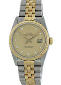 Rolex Champagne Diamond Dial datejust two
