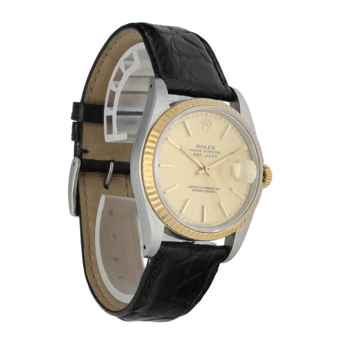 Rolex Gold Dial Leather - Hình 3