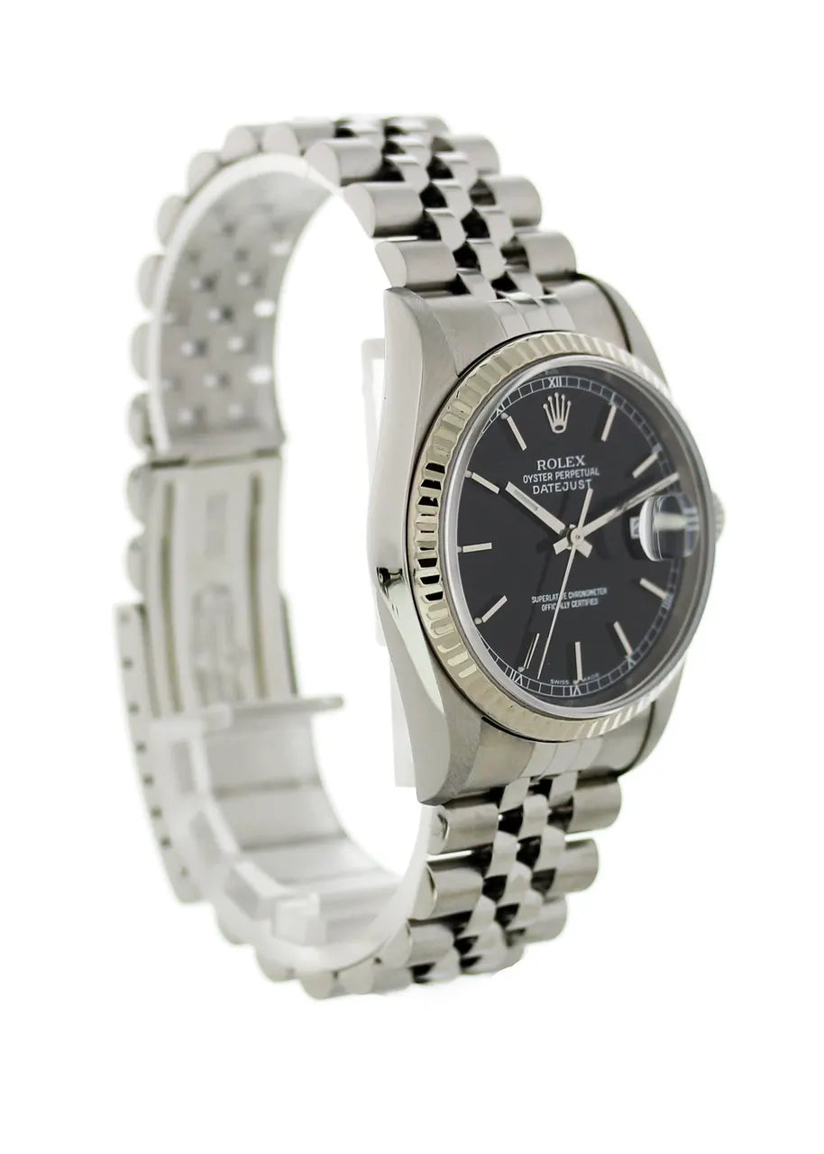 Rolex Datejust Black Dial Jubilee - Hình 4