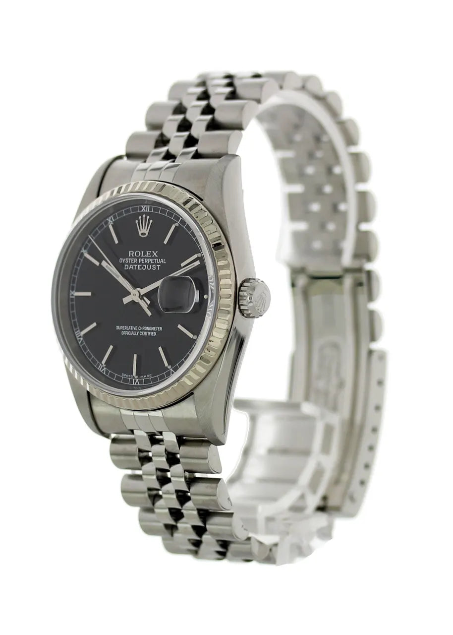Rolex Datejust Black Dial Jubilee - Hình 7