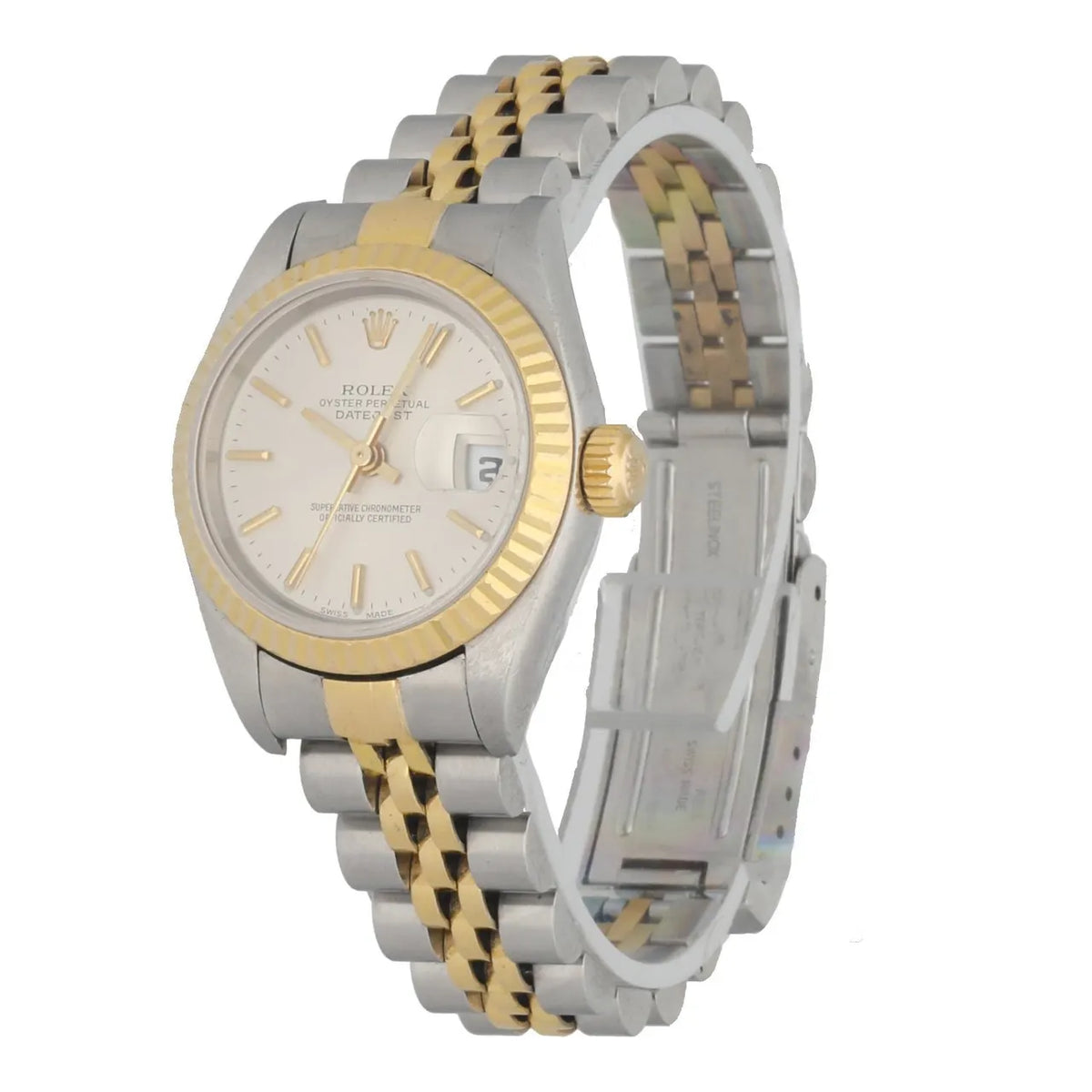 Rolex Datejust Silver Gold dial - Hình 2