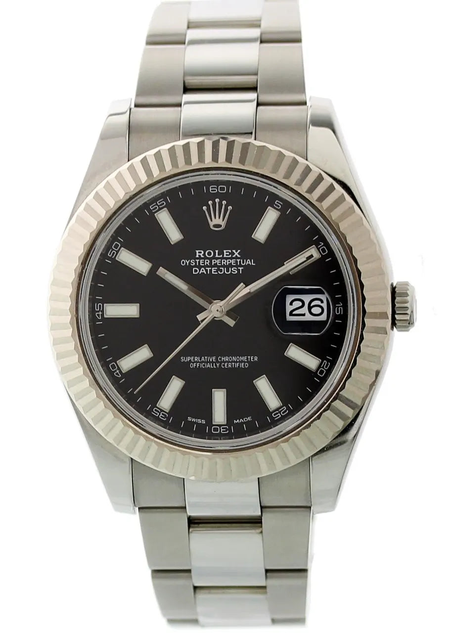 Rolex Datejust 41 Black Dial stainless