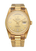 day date Rolex Gold Diamond Watch