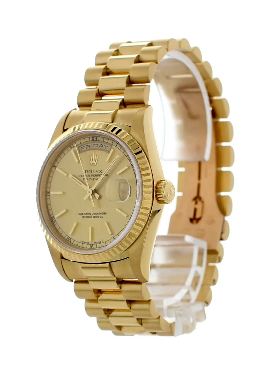 Rolex Day-Date Gold Champagne bracelet - Hình 5