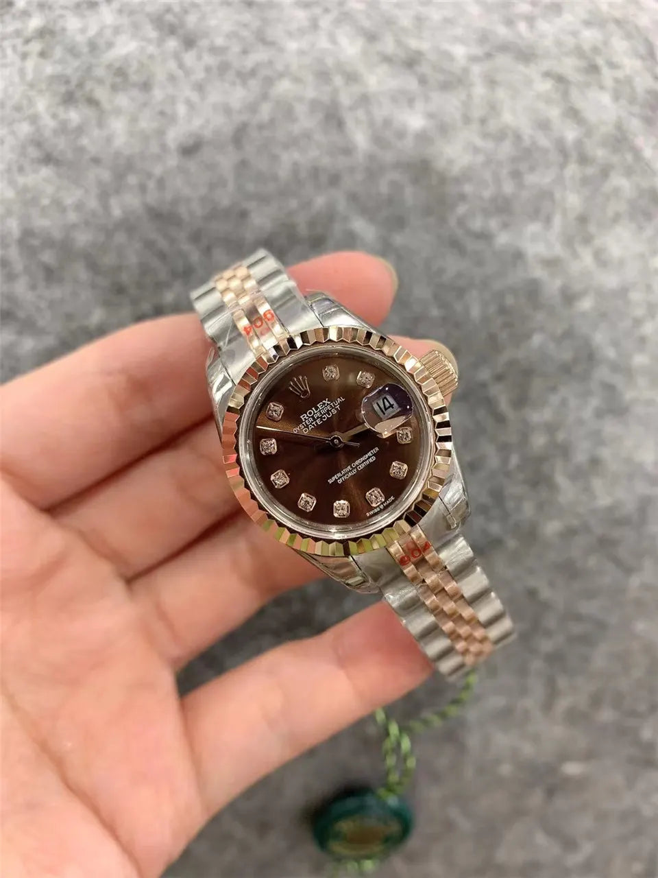 Rolex Chocolate Diamond Dial