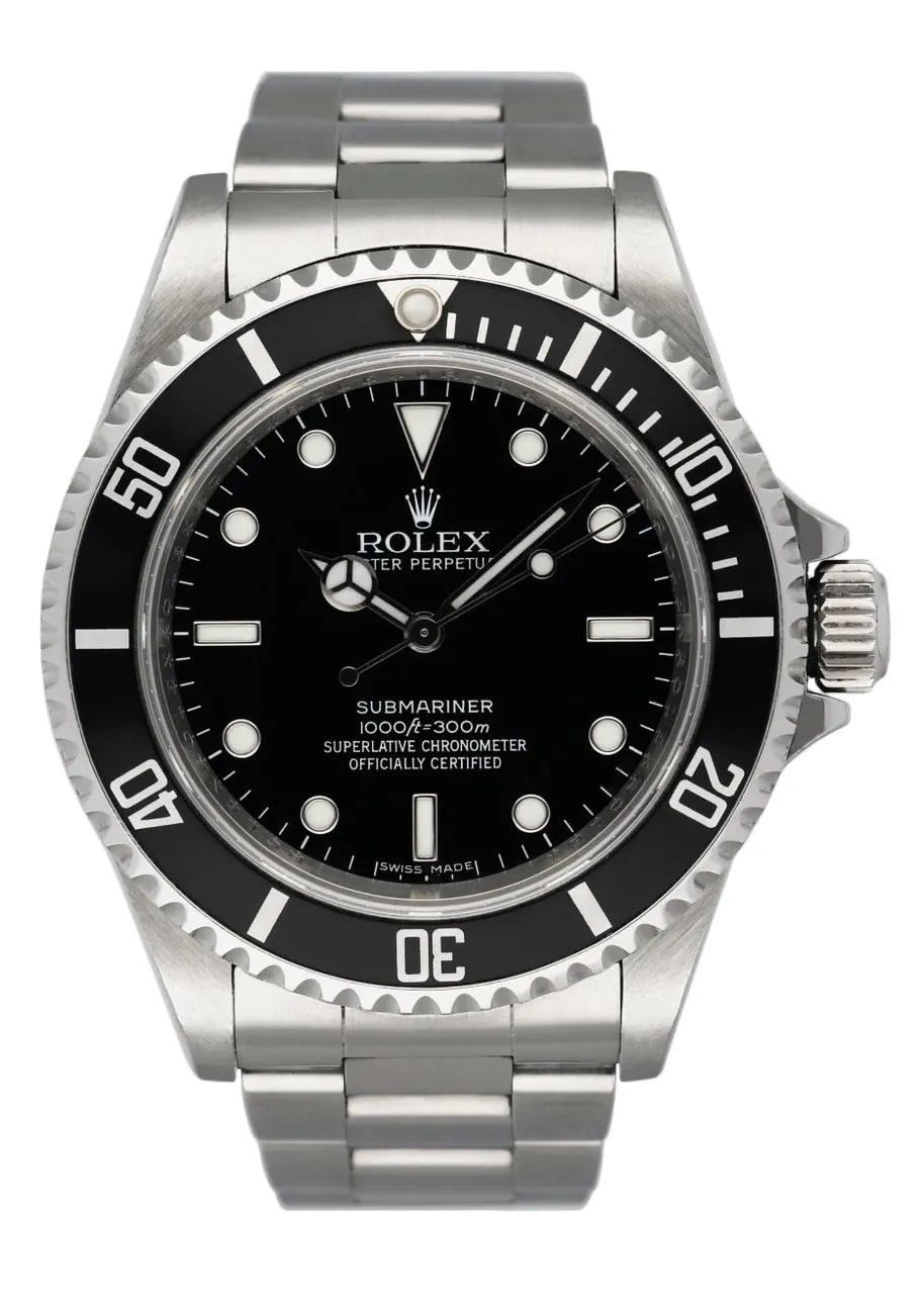 black Rolex Submariner No Date