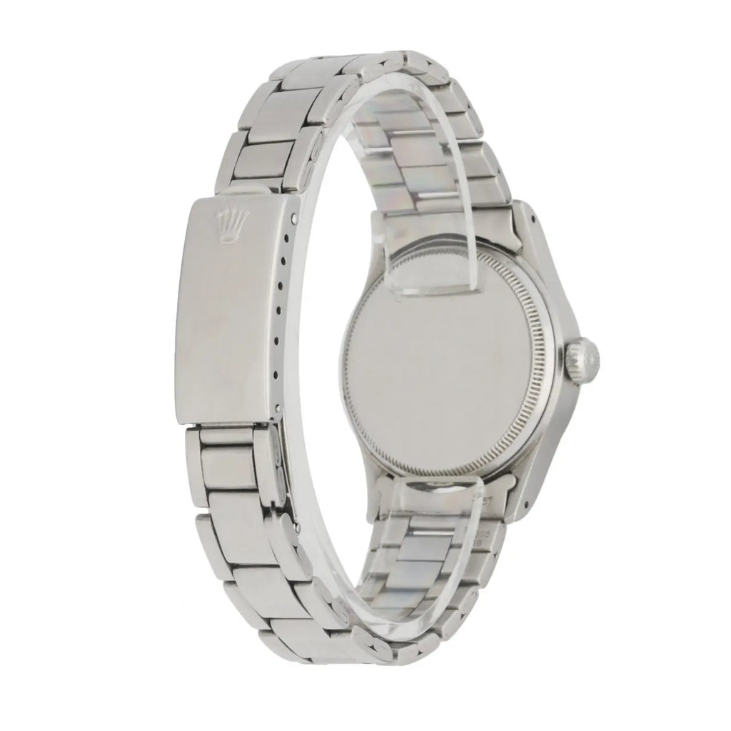 stainless Rolex Oysterdate Silver Dial - Hình 4