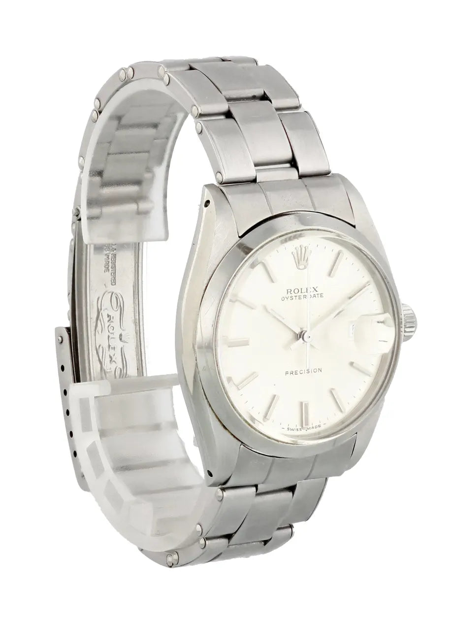 steel Rolex Oysterdate Silver Dial - Hình 4