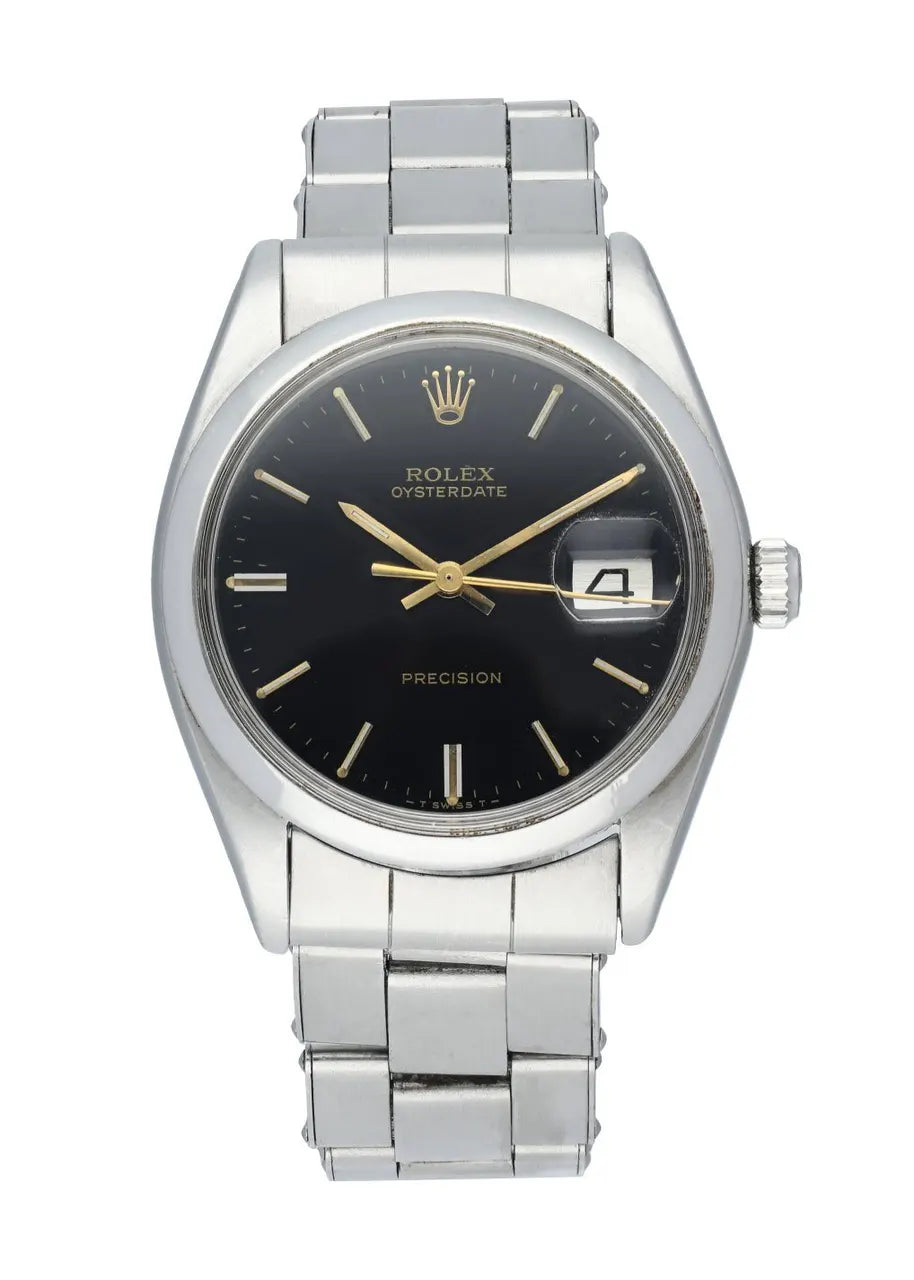 oysterdate precision Rolex Black Dial Steel