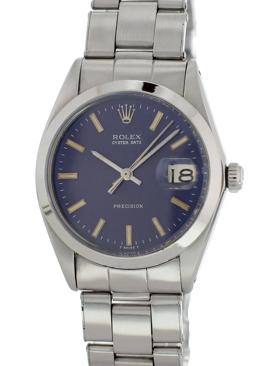 oyster Rolex Blue Dial Precision - Hình 2