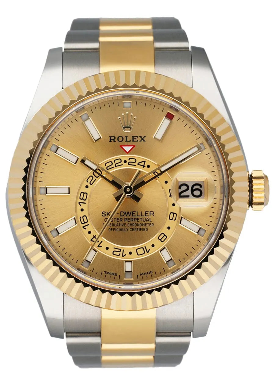 Rolex Gold Dial Sky-Dweller - Hình 8