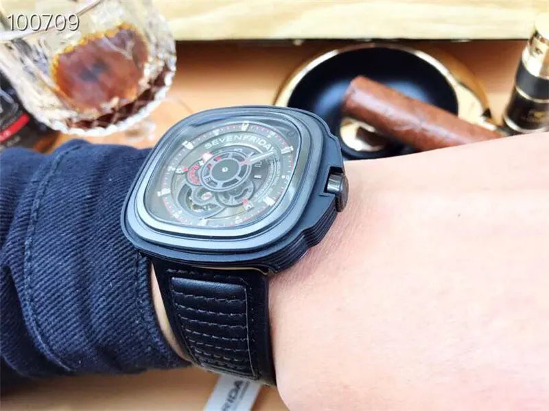 SevenFriday Black Automatic Watch - Hình 3