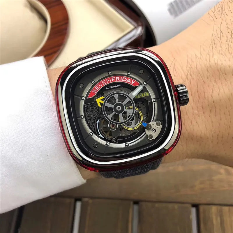 SevenFriday Denim Strap Watch - Hình 5