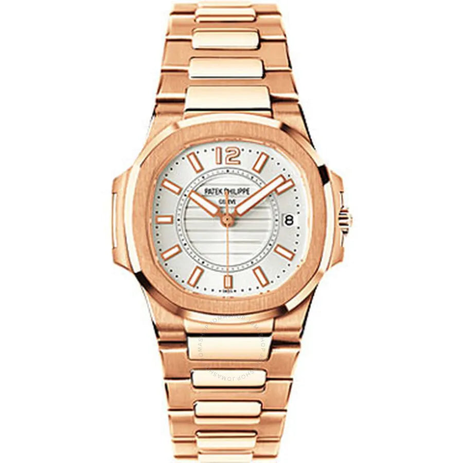 Patek Philippe Rose Gold White Dial Nautilus – Patek Philippe Rose
